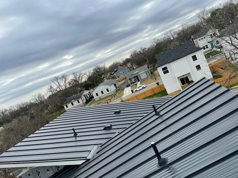 Standing seam metal roof panels with vents for Skylight Repair in Picayune